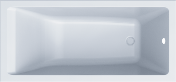 Акриловая ванна STWORKI Карлстад 150x70, с каркасом и сливом-переливом