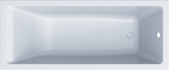 Акриловая ванна STWORKI Карлстад 170x70, с каркасом и сливом-переливом