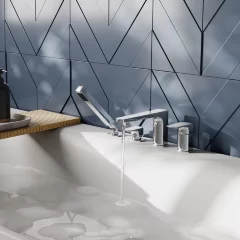 Wasserkraft Смеситель на борт ванны 4 отверстия Salm 2755